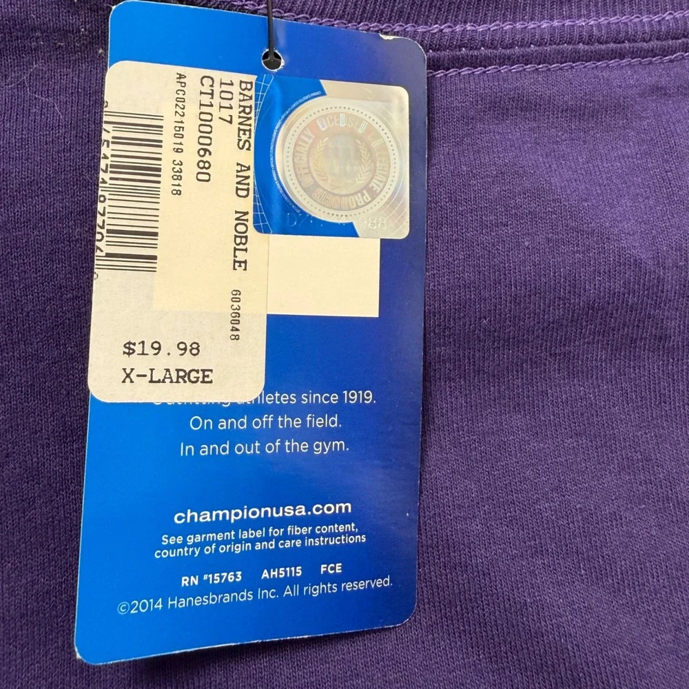 Champion Northwestern Dad T-Shirt Mens XL Purple NCAA Wildcats CT11000680 NEW - Picture 6 of 8
